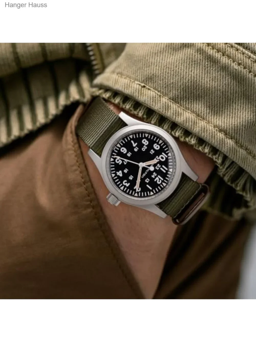 Hamilton Khaki Field Mechanical Men's Watch, 38mm Stainless Steel Case, Swiss